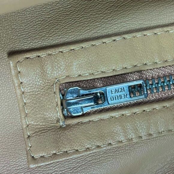 Each Other Paris soft sheep skin tan leather moto jacket size medium MSRP $795 - Picture 5 of 7